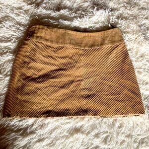 Brown curduroy skirt